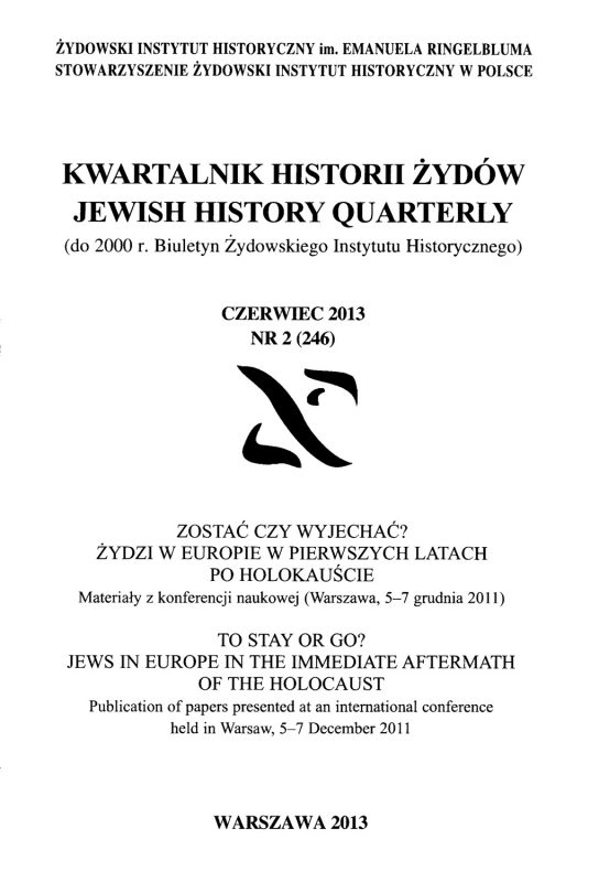 Germans or Jews? German-Speaking Jews in Poland and Czechoslovakia after World War II