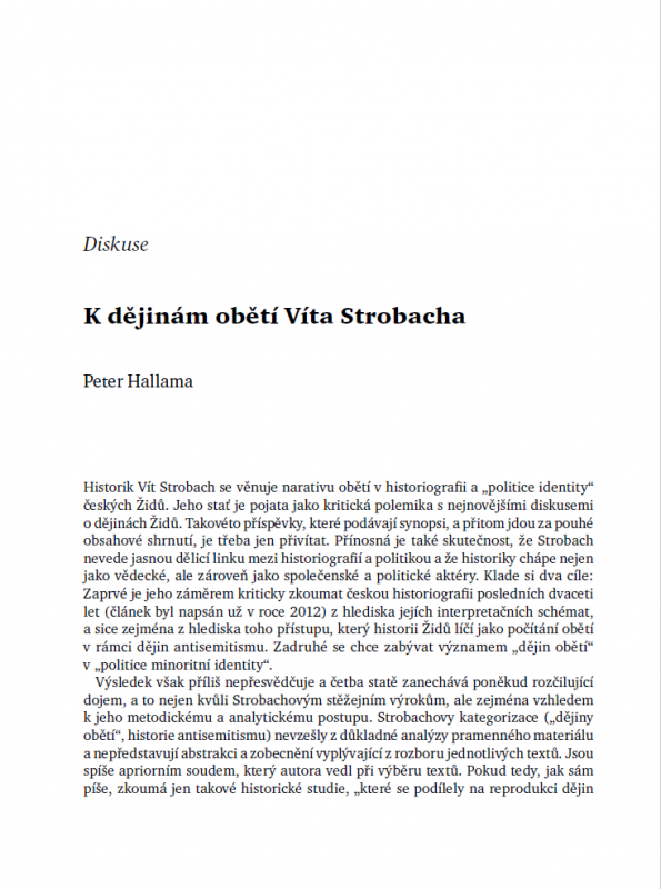 K dějinám obětí Víta Strobacha