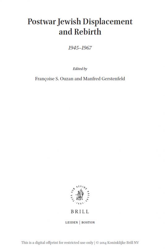 Dilemmas of Minority Politics: Jewish Migrants in Postwar Czechoslovakia and Poland